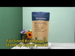 Carta kraft con sacchetto a zip