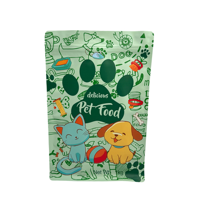 comprare Classificazione alimentare personalizzata sostenibile 1.0kg ziplock ricaricabile Stand up sacchetto a fondo quadrato per cani, gatti e animali domestici online manufacture