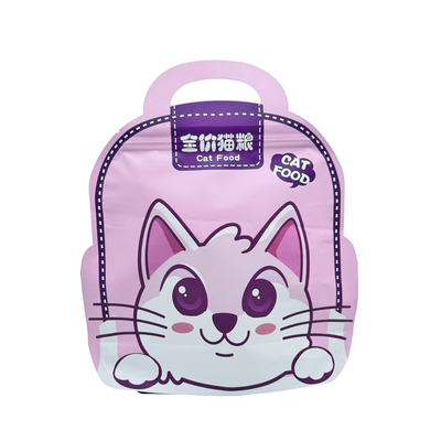 comprare Carino sacchetto rosa di scuola forma fondo piatto sacchetto per cani cibo per cani imballaggio di dolci per gatti con maniglia di cerniera online manufacture