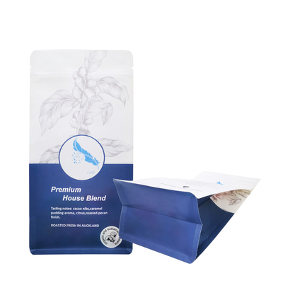 comprare 500g 1lb carta kraft rivestita di foglio laterale con guarnizione a fondo piatto sacchetti da caffè con valvola e cerniera anteriore online manufacture