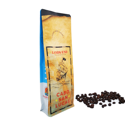 comprare 500 grammi 1.1 libbre Matte Flat Bottom Bags Bag con Chiusura a strappo per l' imballaggio dei chicchi di caffè online manufacture