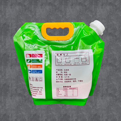 comprare 250 ml 1L 1.5L 2.5L 5L 10L Custom Stand Up Spout Bag Foldable Outdoor Storage Drink Bag online manufacture