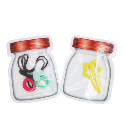 comprare Disegno personalizzato Vaso di immagazzinamento Forma traslucida In piedi Ziplock Sacchetti di sigillo termico per alimenti, dolci, snack, imballaggio di biscotti online manufacture