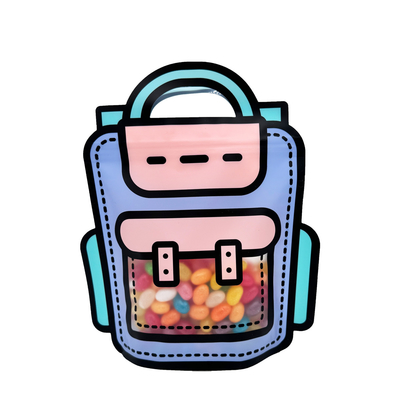 comprare Sacchetto scolastico a forma di borsa in piedi con lucchetto Matte finestra chiara per imballaggi di dolci alimentari online manufacture