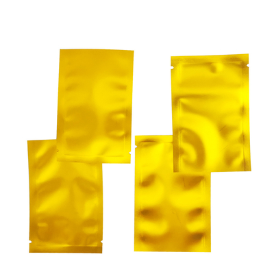 comprare Sacchetti in foglio di Mylar piatto con capo metallico in oro stampato per alimenti e accessori online manufacture