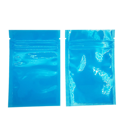 comprare Borse per sigillo termico trasparente blu piatto su misura Borse con cerniera chiudibili per alimenti, snack, caramelle, imballaggi per biscotti online manufacture