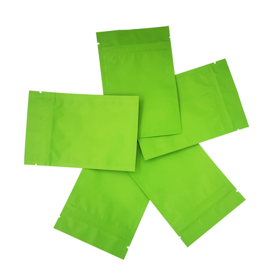 comprare Borse con cerniera stampate su misura con cerniera verde opaco con borse con cerniera rivestite in foglio per alimenti, maschere per il viso, confezioni di accessori online manufacture