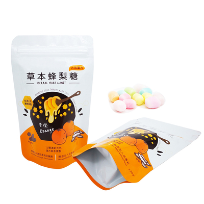 comprare Vibre lucido pesante resistente alla luce foglio Mylar Stand Up Zipper sacchetti personalizzati stampati per il confezionamento di cibi dolci online manufacture