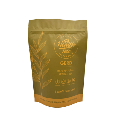 comprare 2 oz Custom Printed Design Aluminized Stand Up Re-Sealable Tea Bags per imballaggi di tè a foglia sciolta online manufacture