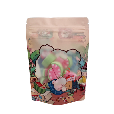comprare Film laminati in plastica Zipper Top Imballaggio personalizzato Borse a piedi con finestra opaca online manufacture
