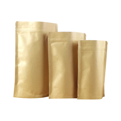 comprare Fogli di alluminio laminato Kraft marrone Stand Up Bag con cerniera online manufacture