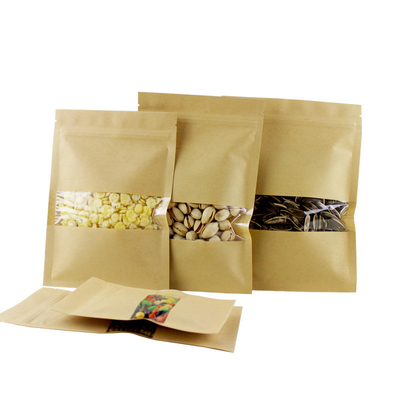 comprare Proof odor Flat 3 lato sigillo sacchetto con finestra trasparente con ziplock per noci di cibo secco online manufacture