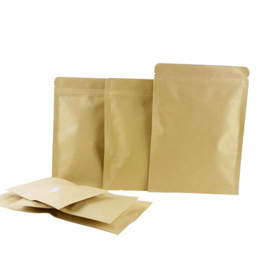comprare Carta kraft termicamente sigillabile, rivestibile con foglio di alluminio, sacchetto a cerniera piatta per caffè, chicchi di tè, foglie di tè, snack, imballaggi alimentari online manufacture