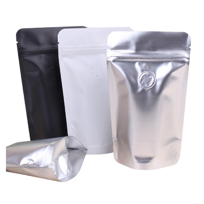 comprare Sacchetti da caffè in alluminio bianco nero con valvola disgasante online manufacture