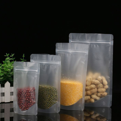 comprare Borsa in piedi trasparente con cerniera lucida 110 micron a prova di luce per lato online manufacture