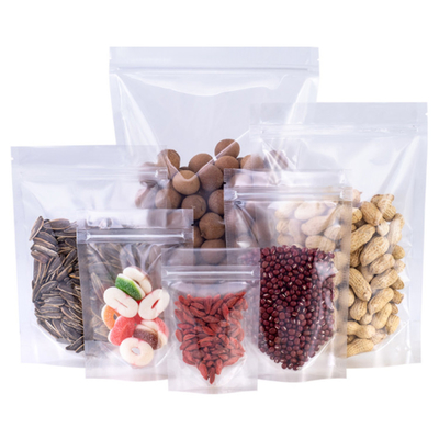 comprare Sacchetti stand up con cerniera riutilizzabile cristallina 100 MIC per imballaggi per snack alimentari online manufacture