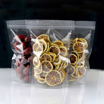 comprare 5.5 x 7.9 pollici trasparente trasparente sacchetti in piedi sacchetto per frutta secca, tè, fagioli, peperoncino, spezie, snack cibo imballaggio online manufacture