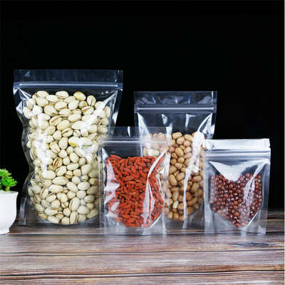 comprare 4x6 pollici di plastica impermeabile trasparente trasparente sacchetto stand up con cerniera per frutta secca, caramelle, imballaggi per biscotti online manufacture