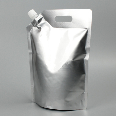comprare Taschino con maniglia personalizzabile in alluminio in alluminio con bocca e coperchio per imballaggi di bevande liquide online manufacture