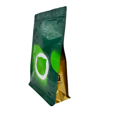 2.5kg Custom Design Heavy Duty Metallic Lining Block Flat Bottom Resealable Dry Pet Dog Food Packaging Bags con Ziplock