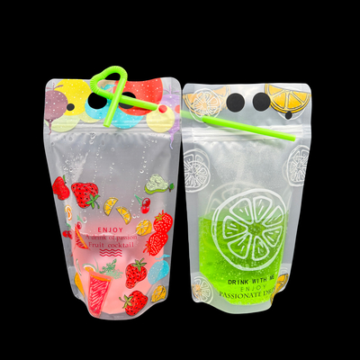 16oz borse per bevande alcoliche personalizzate stand up zipper borsa per bevande riutilizzabile regalo per il compleanno