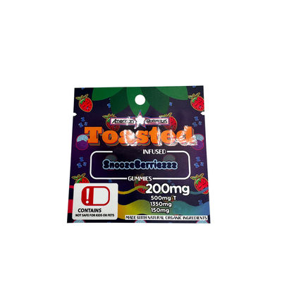 Olio UV a modello lucido a macchia piatta 1 grammo Sacchetti di Mylar personalizzati con buco appeso MOPP//VMPET//PE