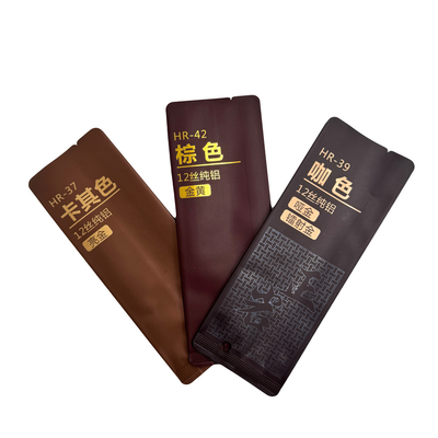 Colore marrone a prova di odore a prova di luce Matte Pure Aluminium Foil Liner Side Gusset Loose Leaf Tea Bags for Tea