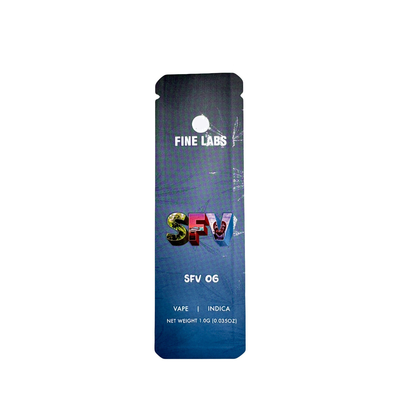 Custom 1.0G Lay Flat Aluminum Foil Laminated Custom Mylar Bags con taglio lacrimale per l'imballaggio Cookie Candy Flower Weed