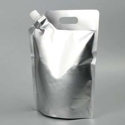 Taschino con maniglia personalizzabile in alluminio in alluminio con bocca e coperchio per imballaggi di bevande liquide